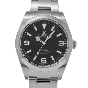ロレックス エクスプローラー 214270 ブラック メンズ 時計 【中古】【wristwatch】