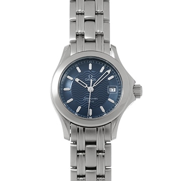 オメガ シーマスター 120 クォーツ 2581.81 ブルー レディース 時計 【中古】【wristwatch】