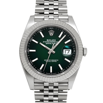 ロレックス デイトジャスト 41 126334 グリーンオンブレ メンズ 時計 【新品】【wristwatch】