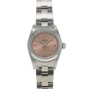 ロレックス オイスターパーペチュアル 76080 ピンク レディース 時計 【中古】【wristwatch】