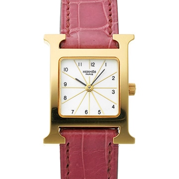 エルメス Hウォッチ HH1.201 ホワイト レディース 時計 【中古】【wristwatch】