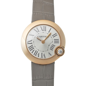 カルティエ バロン ブラン ドゥ カルティエ 30mm WGBL0005 シルバー レディース 時計 【中古】【wristwatch】