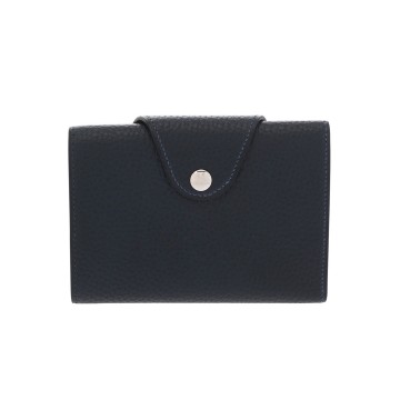 エルメス イリアードコンパクト ブルーインディゴ ヴァッシュ レディース 財布 【中古】【purse】