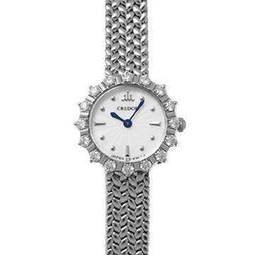 セイコー クレドール シグノ GSTE967 ホワイト レディース 時計 【中古】【wristwatch】
