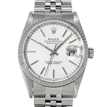 ロレックス デイトジャスト 16234 ホワイト メンズ 時計 【中古】【wristwatch】