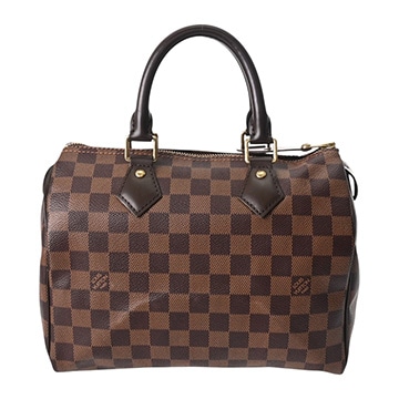 ルイ ヴィトン ダミエ スピーディ 25 ブラウン N41365 ダミエキャンバス レディース バッグ 【中古】【bag】