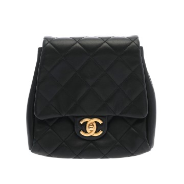 シャネル マトラッセ ツインバッグ  ※片方欠品 ブラック AS0614 ラムスキン レディース バッグ 【中古】【bag】